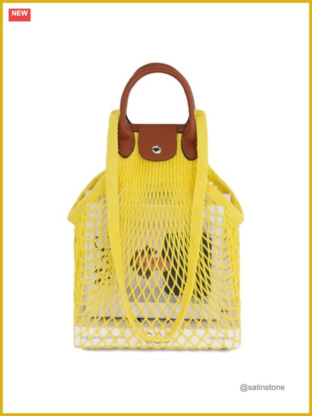 Woven Cotton Mesh Tote Bag, Foldable Large Capacity Hobo Beach Bag